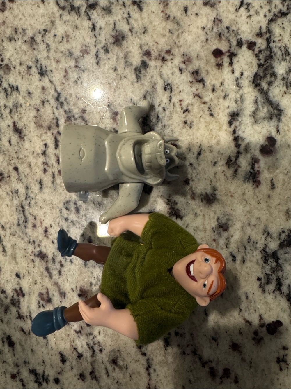 Disney Quasimodo and Gargoyle Kids Toy Figures  vintage hunchback of Notre dame
